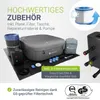Juskys® Whirlpool SpaLuxe inkl. LED-Beleuchtung Grau/Blau - Produktbild-Vorschau 3