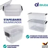 DEUBA® 10x Boîte de rangement 5L plastique transparent Voir les images du produit 4
