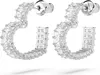 Swarovski Matrix Créoles, Coeur, Petit, Blanc, Rhodié Voir les images du produit 3