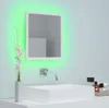 vidaXL LED koupelnové zrcadlo bílé 40x8,5x37 cm akrylové Náhled obrázku produktu 4