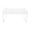 A white metal kitchen shelf on a white background. Náhled obrázku produktu