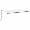 Automatische Markise mit LED & Windsensor 500x350 cm Creme Produktbild-Vorschau 1