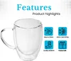 Intirilife Set de 4 verres thermiques à double paroi en 250 Voir les images du produit 3
