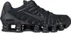A black Nike Shox TL sneaker is shown from the side against a white background. Produktbild-Vorschau