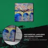 Coloray Uhr auf Leinwand 30x30 cm Wand Uhr Dekoration Produktbild-Vorschau 5