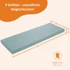 A light blue foam mat with dimensions indicated by orange lines and text. Anteprima dell’immagine prodotto