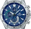 Close-up of a blue Casio Edifice watch face. Produktbild-Vorschau