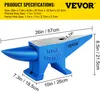 VEVOR Schmiede Amboss 60KG geschmiedeter Stahl mit rundem Produktbild-Vorschau 7