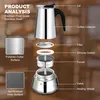 Espressokocher Induktion, Kaffeekocher Edelstahl Produktbild-Vorschau 4
