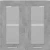 Hängeglasschrank Betongrau 60x31x60 cm Spanplatte Produktbild-Vorschau 5