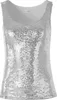 Pailletten-Träger-Top - silber, XL Produktbild-Vorschau 5