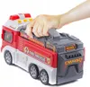 Interaktiver Feuerwehrtransporter 2 in 1 Garage Feuerwache Produktbild-Vorschau 2