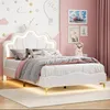 Lit bébé INONEFT 140x190 cm, lit rembourré avec revêtement Voir les images du produit 4