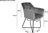 Essgruppe 220 cm Mango naturfarben A-Gestell silber mit 6 Produktbild-Vorschau 7