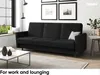 MEBLINI Sofa mit Schlaffunktion - Schlafcouch Ausziehbar - Produktbild-Vorschau 3