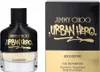 A bottle of Jimmy Choo Urban Hero Gold Edition Eau de Parfum and its packaging are displayed side-by-side against a white background. Podgląd zdjęcia produktu