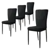 ML-Design 4er Set Esszimmerstuhl mit Rückenlehne, Schwarz, Produktbild-Vorschau 1
