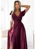 Numoco. Vestido de fiesta para mujer, color burdeos, talla Vista previa de la imagen del producto 4