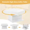 MODFU Table Basse Géométrique - Relevable avec Tiroir et Voir les images du produit 7