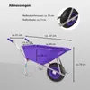 Schubkarre 100 L 250 kg Gartenschubkarre Schiebkarre Produktbild-Vorschau 3