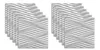 Two stacks of white decorative wall panels with a wavy pattern. Produktbild-Vorschau