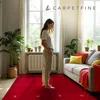 carpetfine Tapis de laine Gabbeh Uni Rouge 60x90 cm | Tapis Voir les images du produit 7