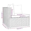vidaXL 6 tlg. Garten Lounge Set mit Kissen Poly Rattan Produktbild-Vorschau 9