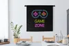 MuchoWow® Wandteppich Wandbehang Controller - Spiel - Neon Produktbild-Vorschau 2