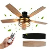 Ventilatore da soffitto Ø132 cm con luce e telecomando, Anteprima dell’immagine prodotto 1