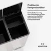 Klarstein EcoVista Mülleimer - 60L Abfalleimer mit 2 Produktbild-Vorschau 4