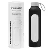 Bouteille en verre Wessper avec housse en silicone – 1 L – Voir les images du produit 1