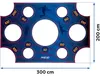 Podložka na presnosť bránky Neo-Sport 300 x 200 cm Náhľad obrázku produktu 4