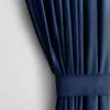 Gardine Kräuselband 140x245 cm Vorhang Indigo Verdunkelnd Produktbild-Vorschau 1