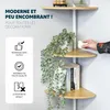 Étagère d'angle télescopique murale Bremermann à 4 étagères Voir les images du produit 3