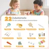 Cucina per bambini COSTWAY, cucina ad angolo con 22 Anteprima dell’immagine prodotto 9