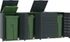 vidaXL Pojemnik na odpady do 4 ton antracytowy 276x79x117 Podgląd zdjęcia produktu 2