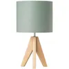 Lampa stołowa EDISHINE z drewna, lampka nocna LED z Podgląd zdjęcia produktu 1