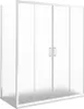 Duschkabine 175x90 cm Höhe 200cm 1 Festglas + Ap. 4 Produktbild-Vorschau 1