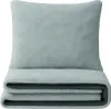 Bettwäsche 135x200 Winter Set Teddyplüsch Grau Bubble Optik Produktbild-Vorschau 1