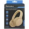 The image shows the packaging of a pair of beige wireless headphones with noise-cancelling features. Produktbild-Vorschau
