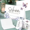 50 Tischkarten 'Schön, dass du da bist', Floral Butterfly Produktbild-Vorschau 2