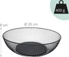 Relaxdays Obstschale Metall, runder Obstkorb, HxD: 8 x 28 Produktbild-Vorschau 4