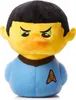 A plush toy duck dressed as the Star Trek character Spock, shown from the chest up against a white background. Voir les images du produit