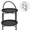 Runder Couchtisch im Loft-Stil mit Griff, aus Metall, 34 x Produktbild-Vorschau 6
