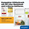 Exquisit Kühlschrank, 107 Liter, 2-in-1, Kühlen & Produktbild-Vorschau 2