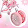Malplay Puppenwagen Klappbarer leicht Rosa Kinderwagen Produktbild-Vorschau 12