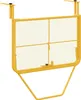 vidaXL Závesný balkónový stolík horčica 60 x 39 x 65 cm Náhľad obrázku produktu 2