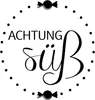 HEYDA 211803015 Stempel Achtung süß Holz matt lackiert Produktbild-Vorschau 2