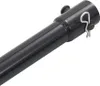 A close-up shot of a black metal extension piece for a drill bit, featuring a pin and bolt for securing it. Produktbild-Vorschau
