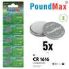 5 x CR1616 PoundMax knoflíková baterie 3V DL1616 ECR1616 Náhled obrázku produktu 1